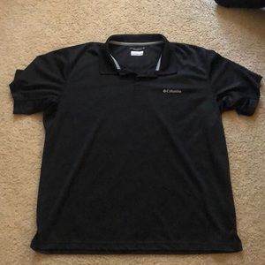 Men’s Black Columbia Polo
